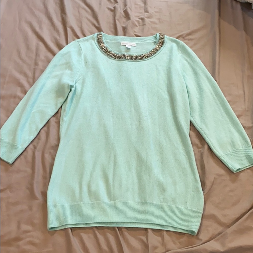 New York and company mint sparkle sweater